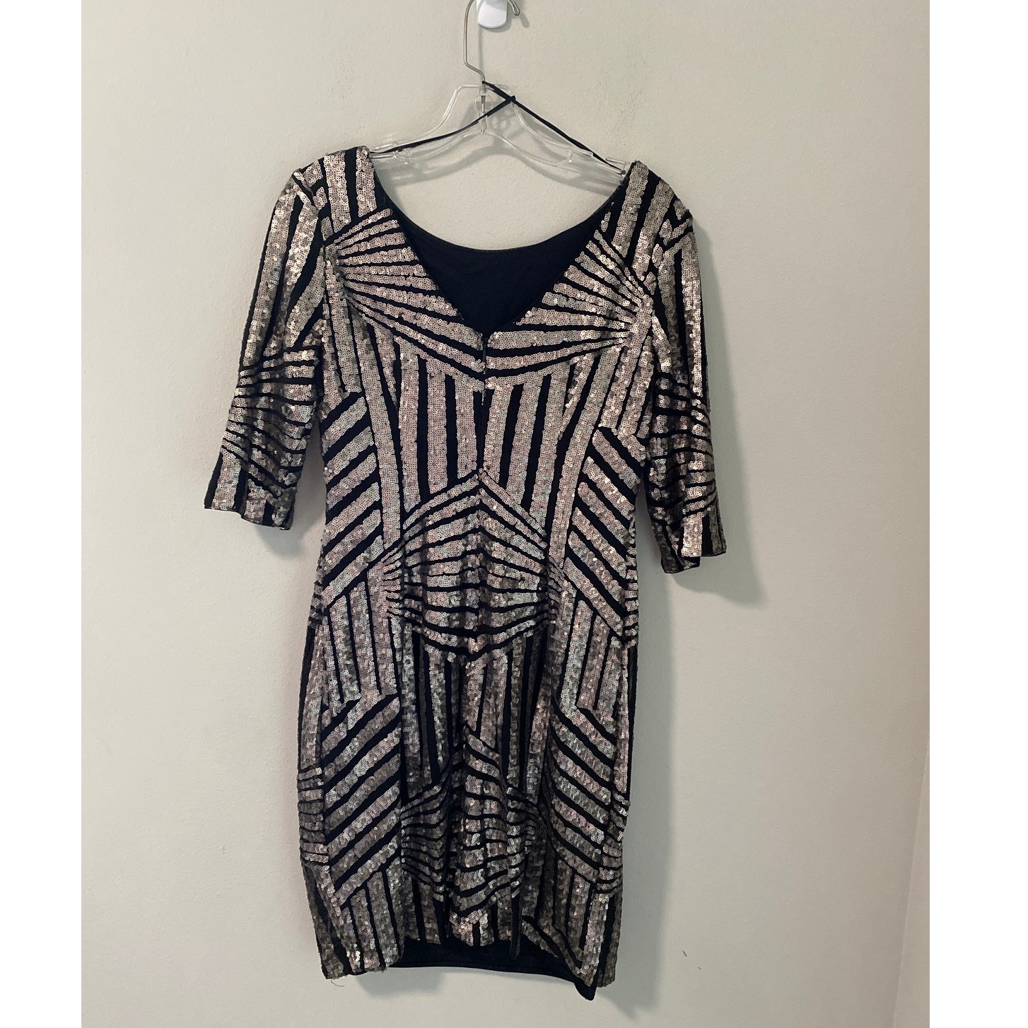 Nwt Bobbi + Bricka Sequin Party Cocktail Dress Size 6 Petite — image 4 of 4